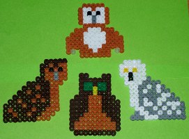 owl hama beads