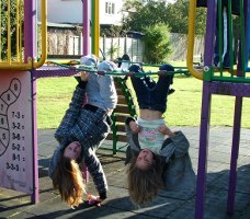 playing in the park