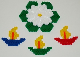 Divali themed fuse beads