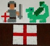 St george and dragon hama bead