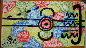 Large dot painting