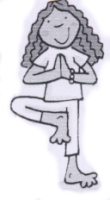 Tree yoga position