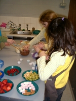 Making chocolate sweets