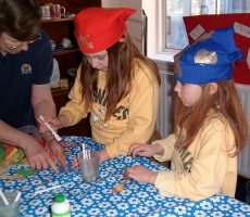 Making finger puppets
