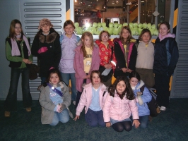 arriving at the space centre