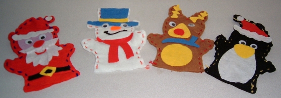 Christmas puppets