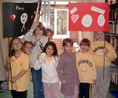 The finished pirate flags