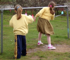 Sword skills with water balloons