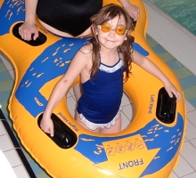 At the swimming pool