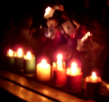 Candle lit carol service