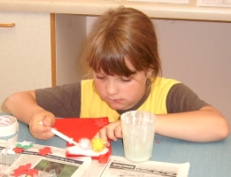 Making Christmas stockings