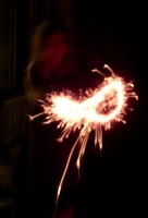 Sparklers at New Year