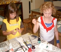 Painting our baubles