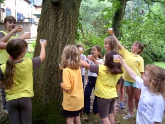 Toasting the spirit of the tree