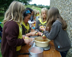 potato peeling
