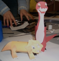 cardboard dinosaurs