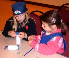 making a balloon drum