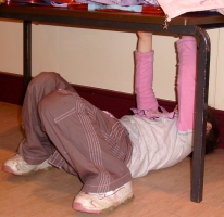 'painting' the Cistine Chapel