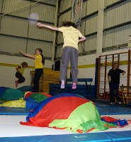 jumping on parachutes