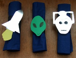 space themed napkin holders