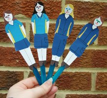 Australian uniform mini puppets