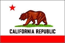 The flag of California