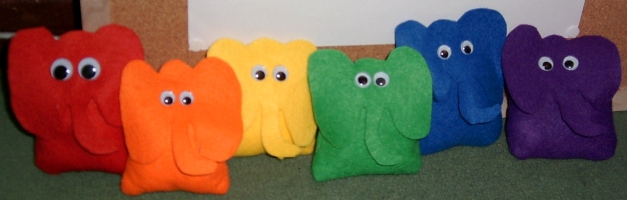 Rainbow Elephant Toys