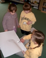 Parrots making their flag