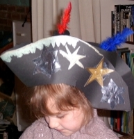 Three pointed pirate hat