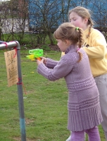 Skill with a water pistol