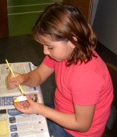 painting a porcelain mask