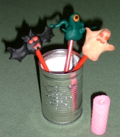 candle luminary and pencil toppers