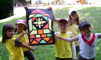 Ivy's stained glass window