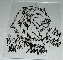 glass paint outline