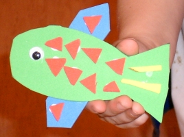 A fish fridge magnet