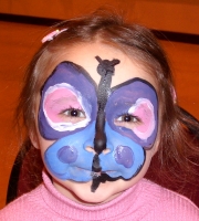 Butterfly face painting