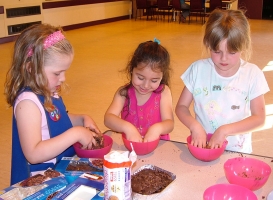 Making mud cups